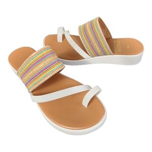 Italian Shoemakers Multicolor Slide Sandals Size 8 SKU Z04